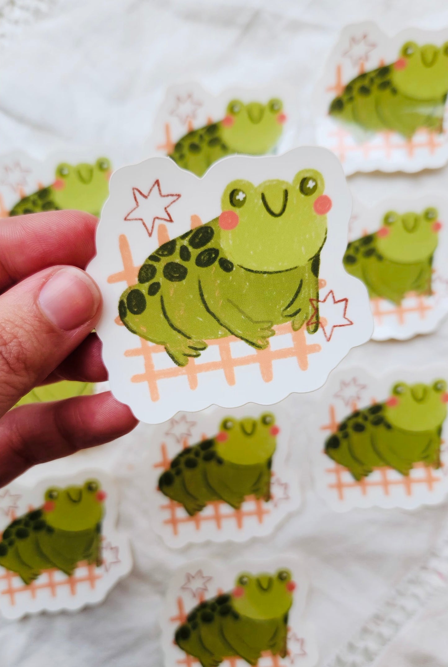 Jumpy Frog Vinyl Sticker