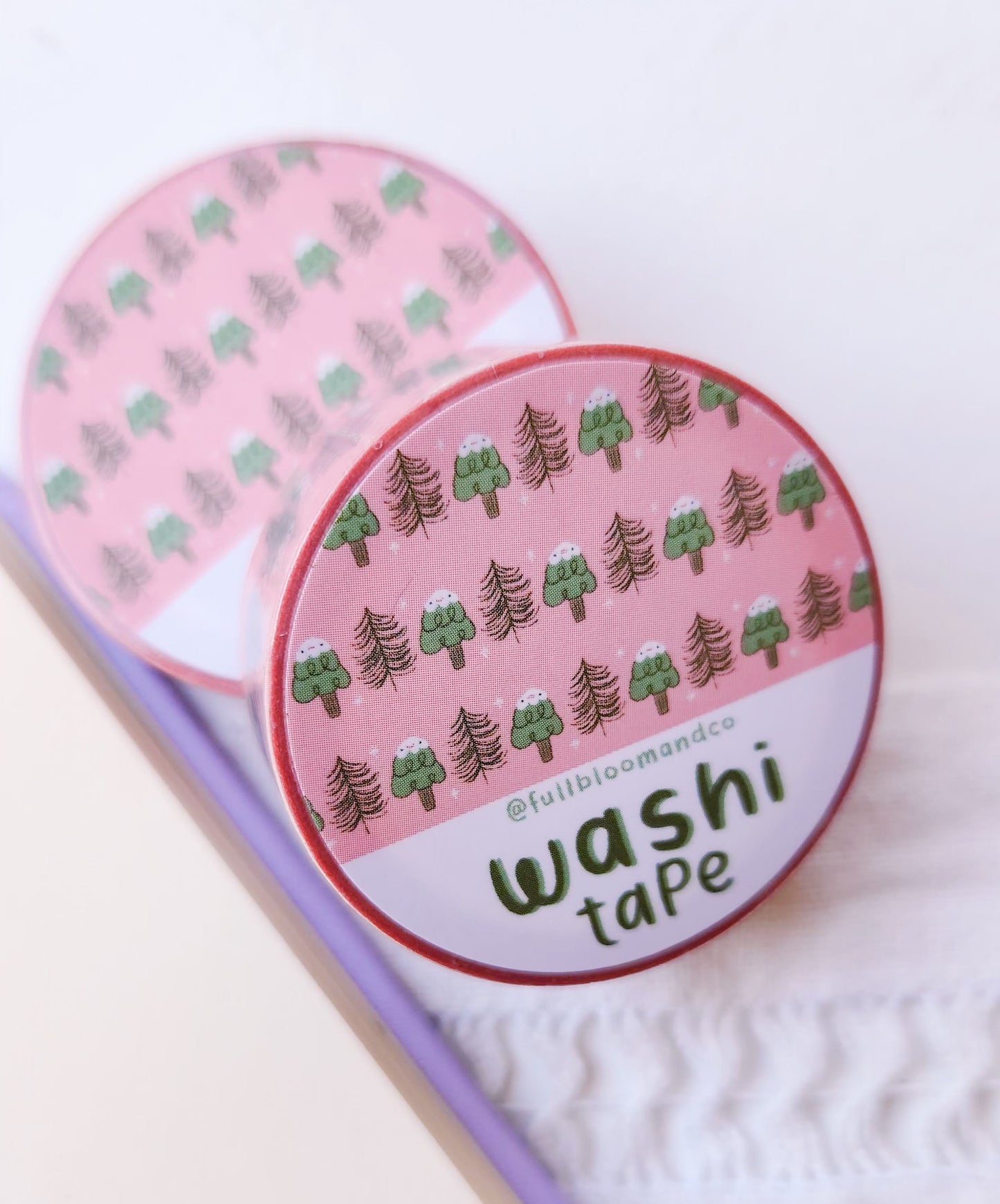 Pine Tree Washi Tape - Snowy Friends
