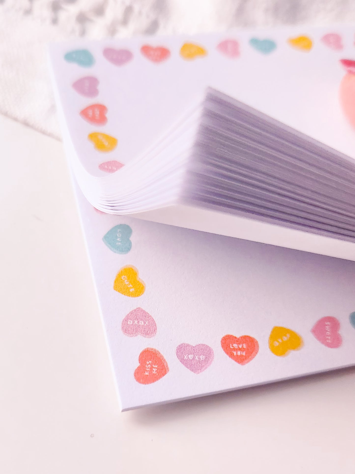 Candy Hearts Valentine's Day Memo Pad