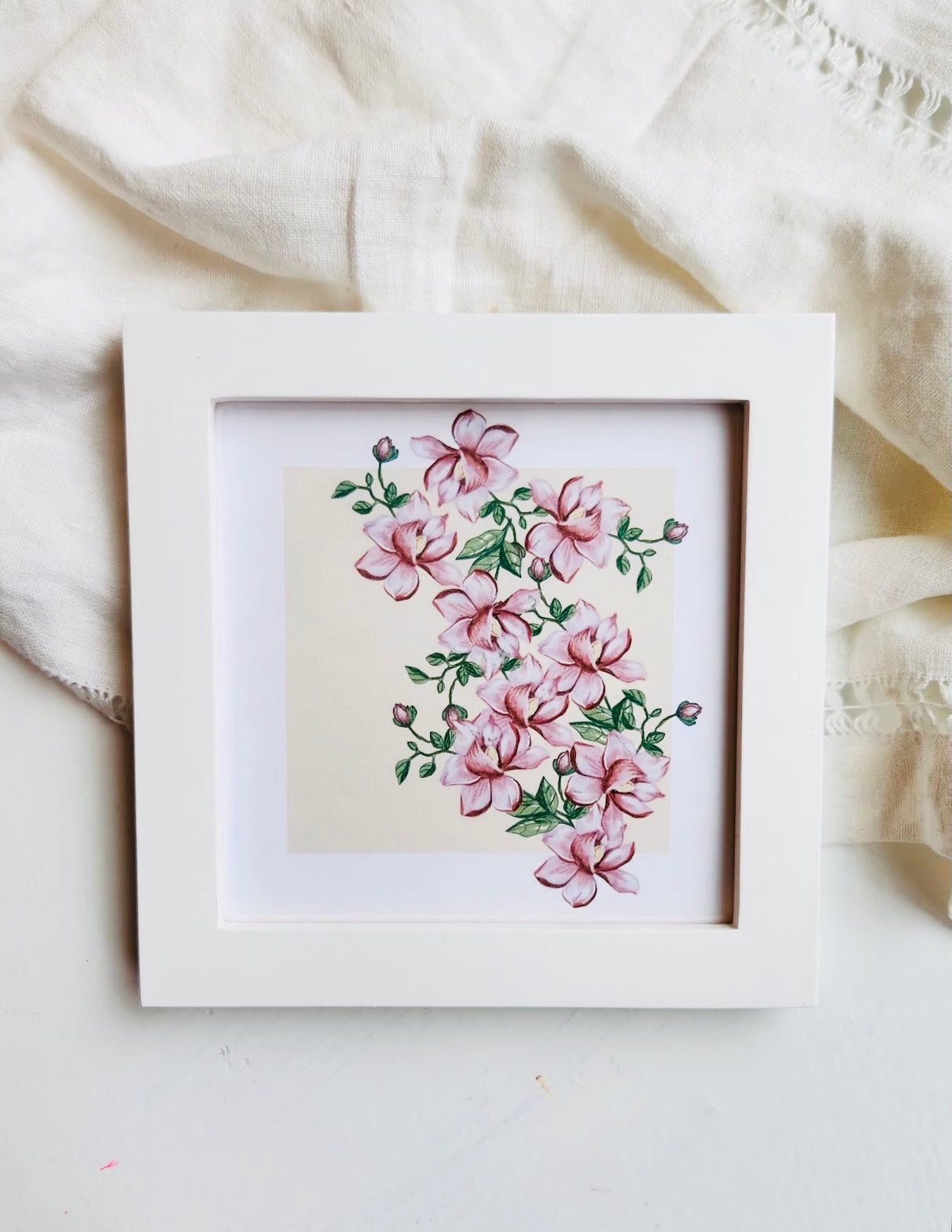 Blossoming Magnolias Small Art Print