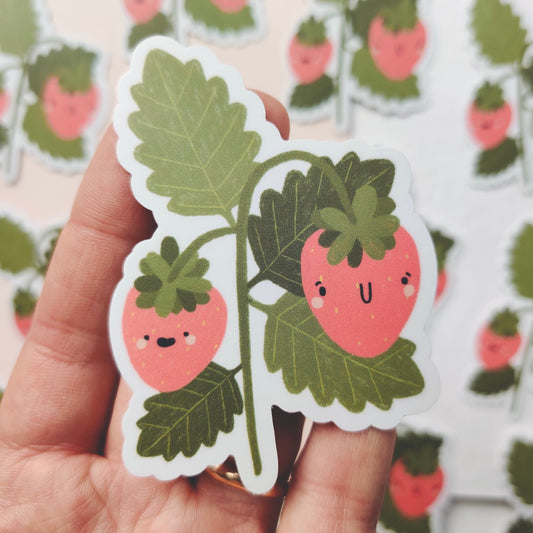 Strawberry Friends Vinyl Sticker
