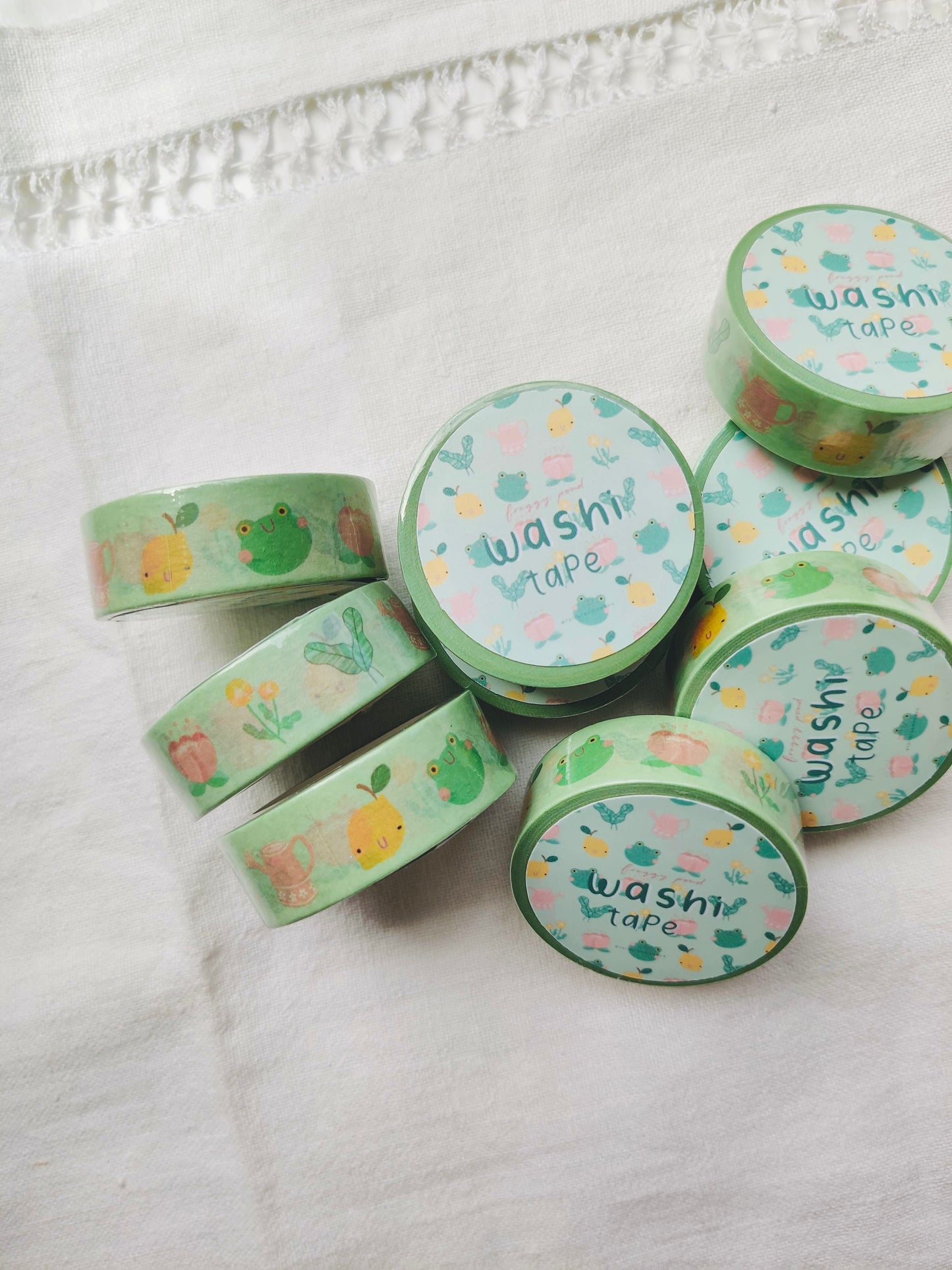 Frogs and Lemons Washi Tape