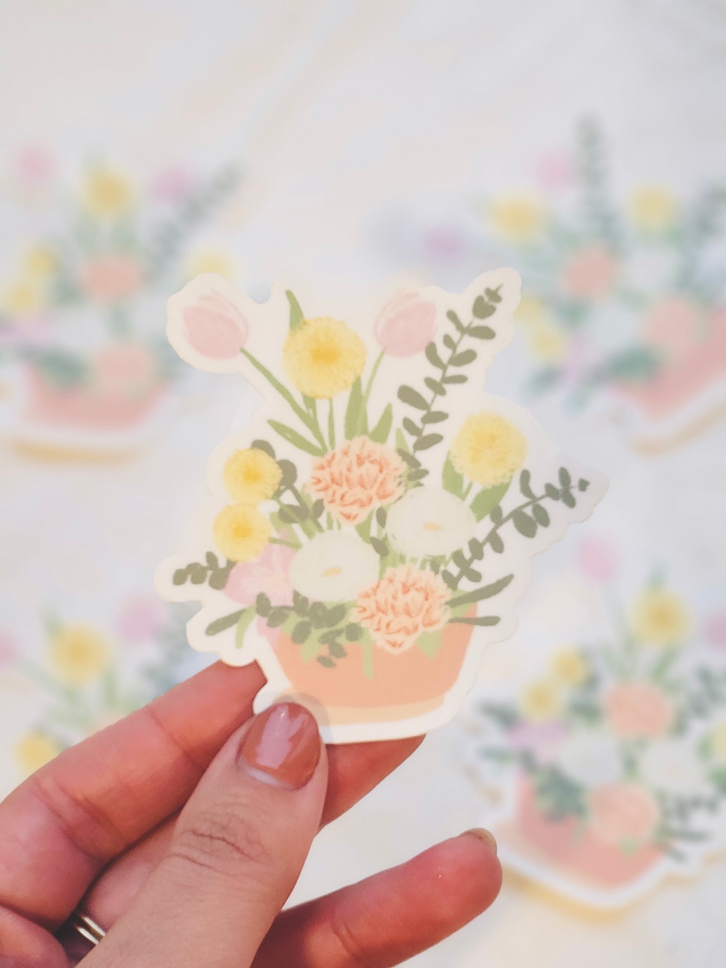Flower Bouquet Vinyl Sticker