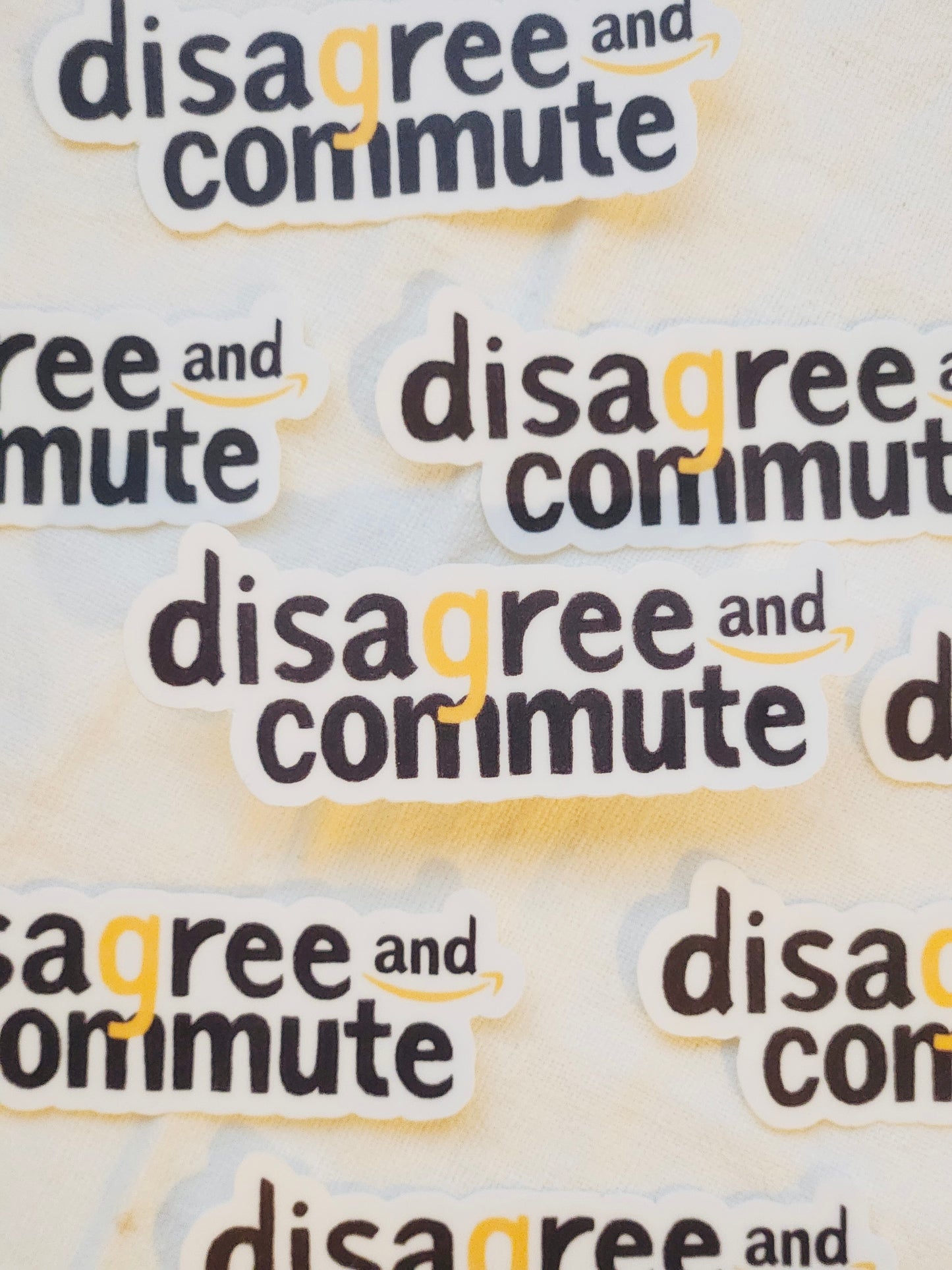 Disagree And Commute Amazon RTO Sticker