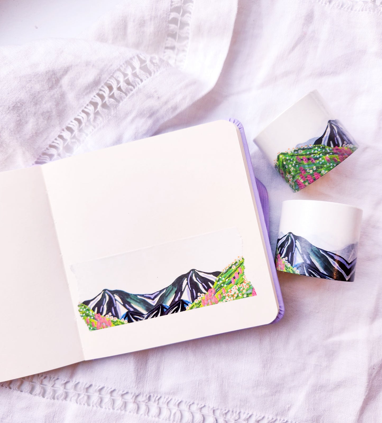 Into the Wild Washi Tape - Mt Rainier Painting